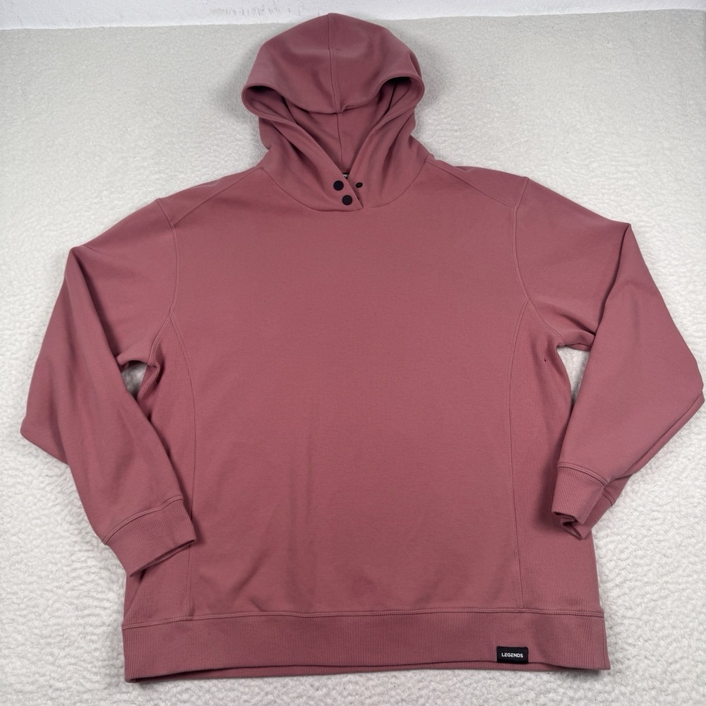 Legends Highland Hoodie Men's 2XL Salmon Pink Long Sleeve Pullover Sweatshirt